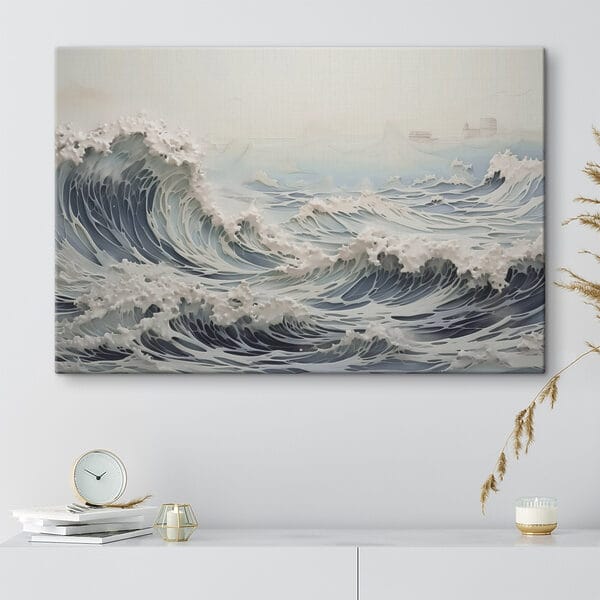 Valuri mari în ocean Valuri mari în ocean