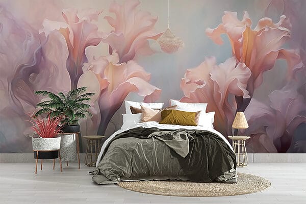 Fototapet Fototapet Inflorescențe delicate în nuanțe delicate (SKU: w03057)