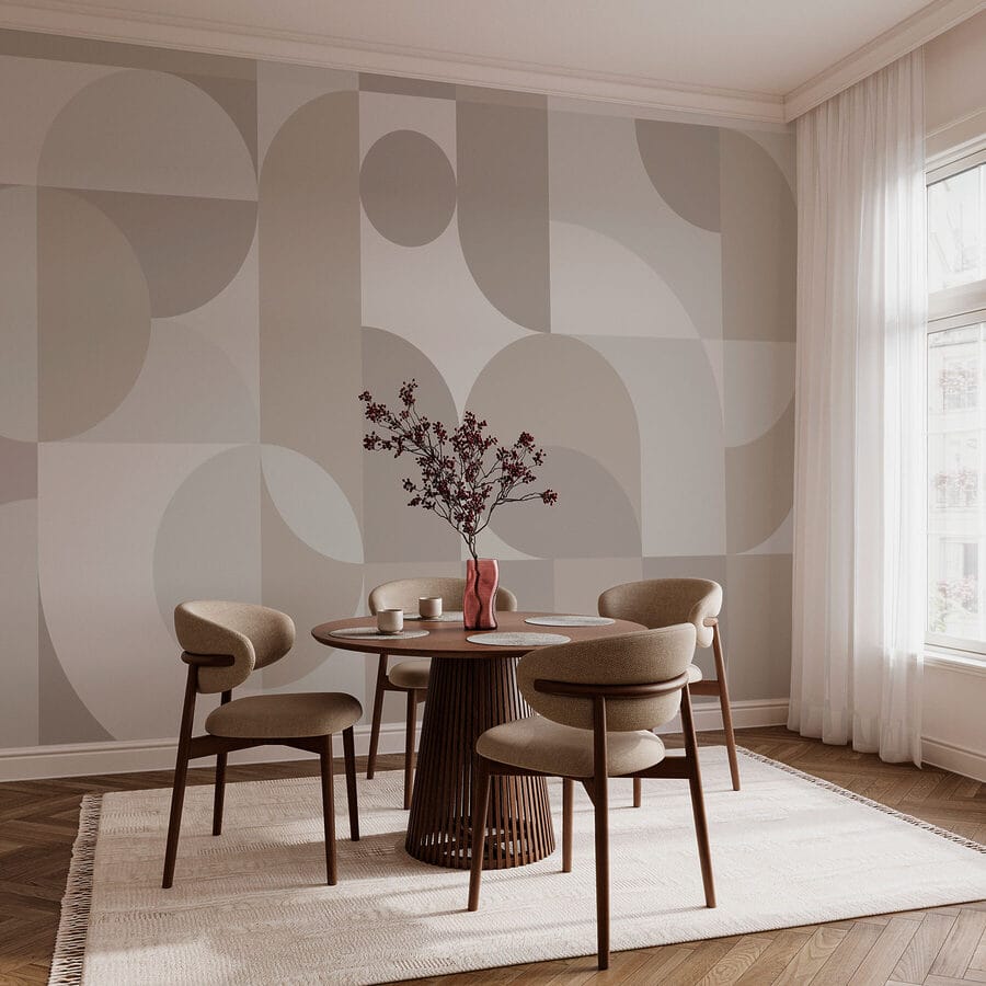 Model geometric gri și alb