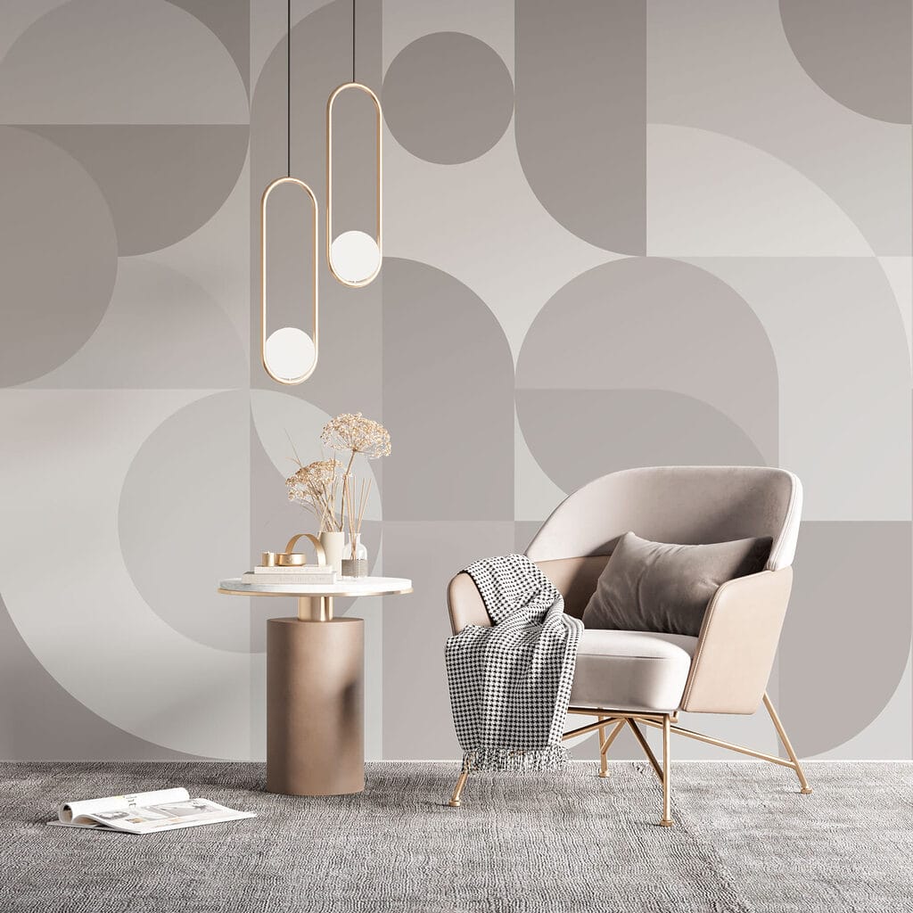 Grey and white geometric pattern