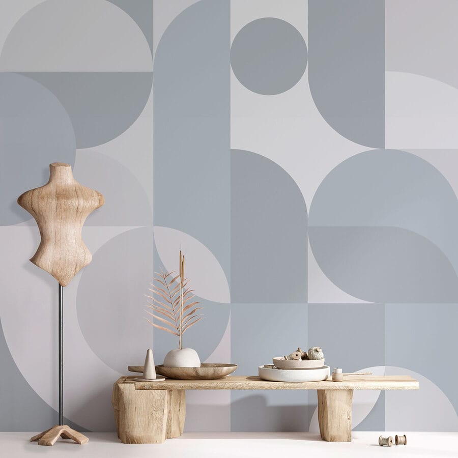 Model geometric gri și alb