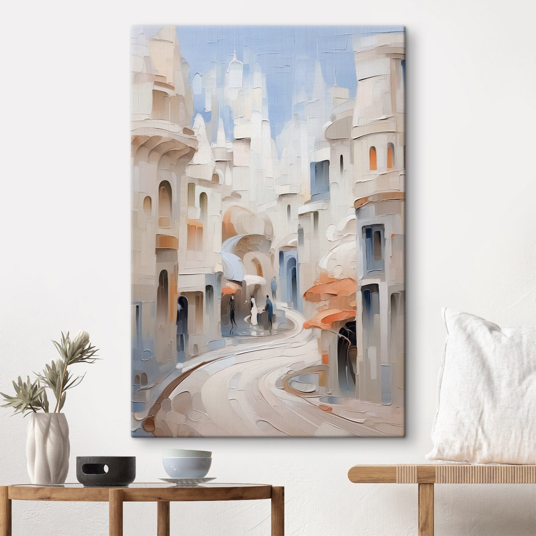 Painting of a city