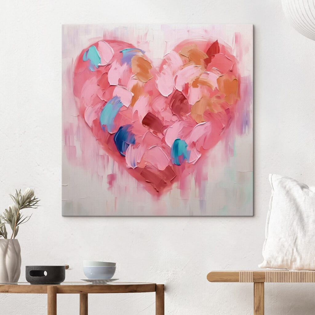 Painting of a heart Painting of a heart
