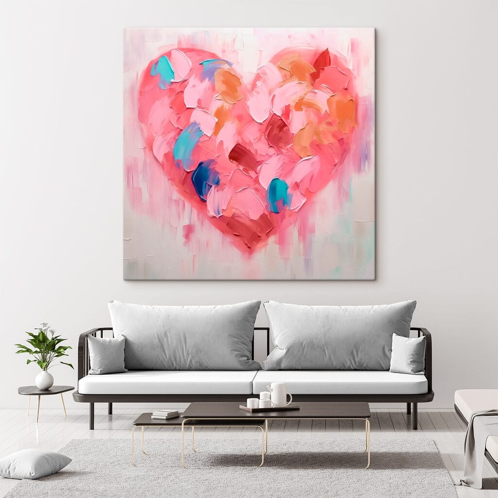 Painting of a heart Painting of a heart