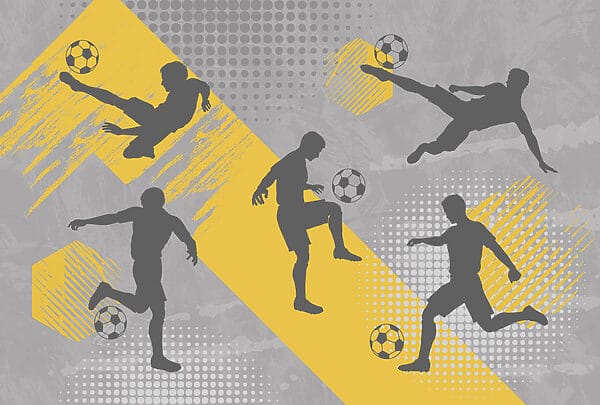 Grup de bărbați care joacă fotbal Grup de bărbați care joacă fotbal