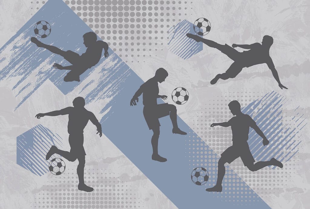 Grup de bărbați care joacă fotbal Grup de bărbați care joacă fotbal