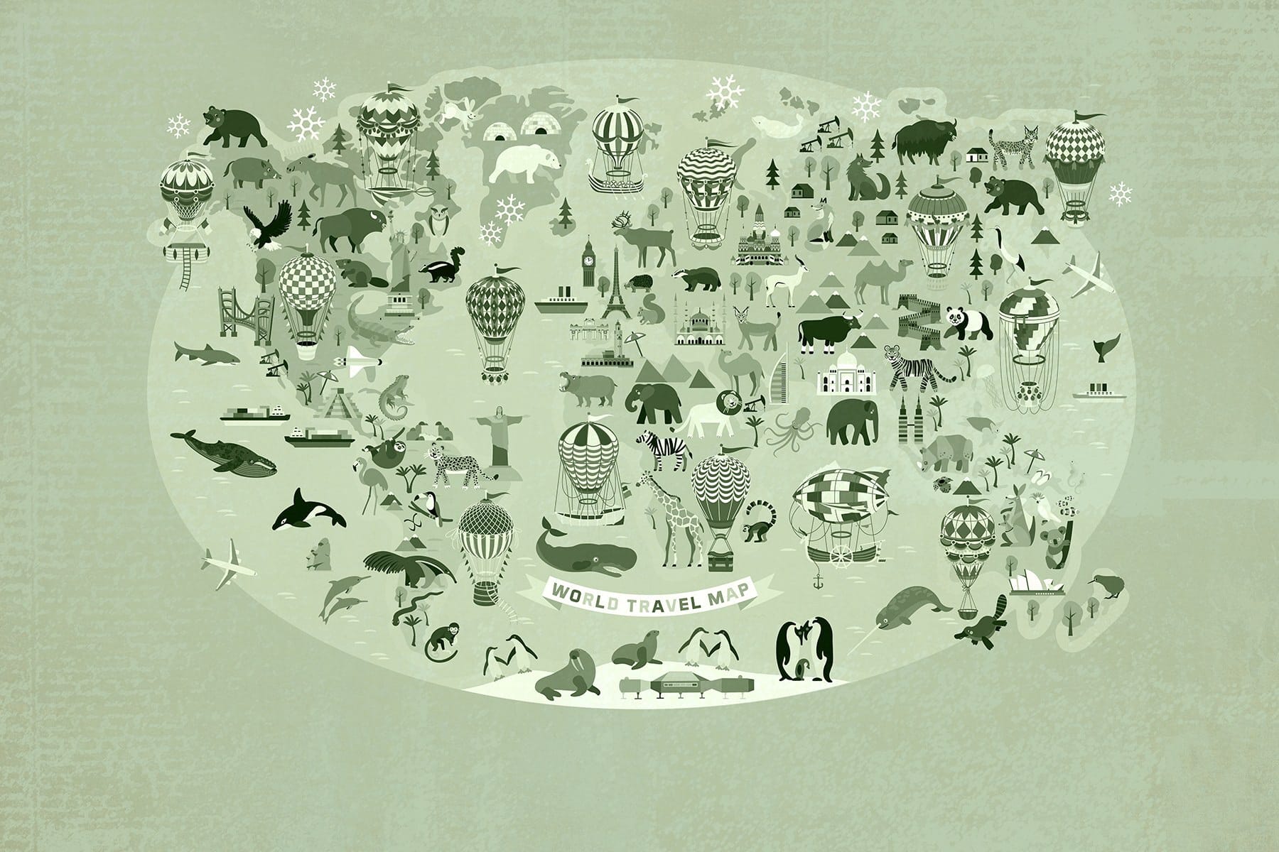 Map of the world Map of the world