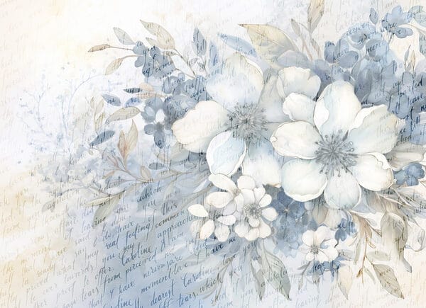 Pictura de flori și frunze Pictura de flori și frunze