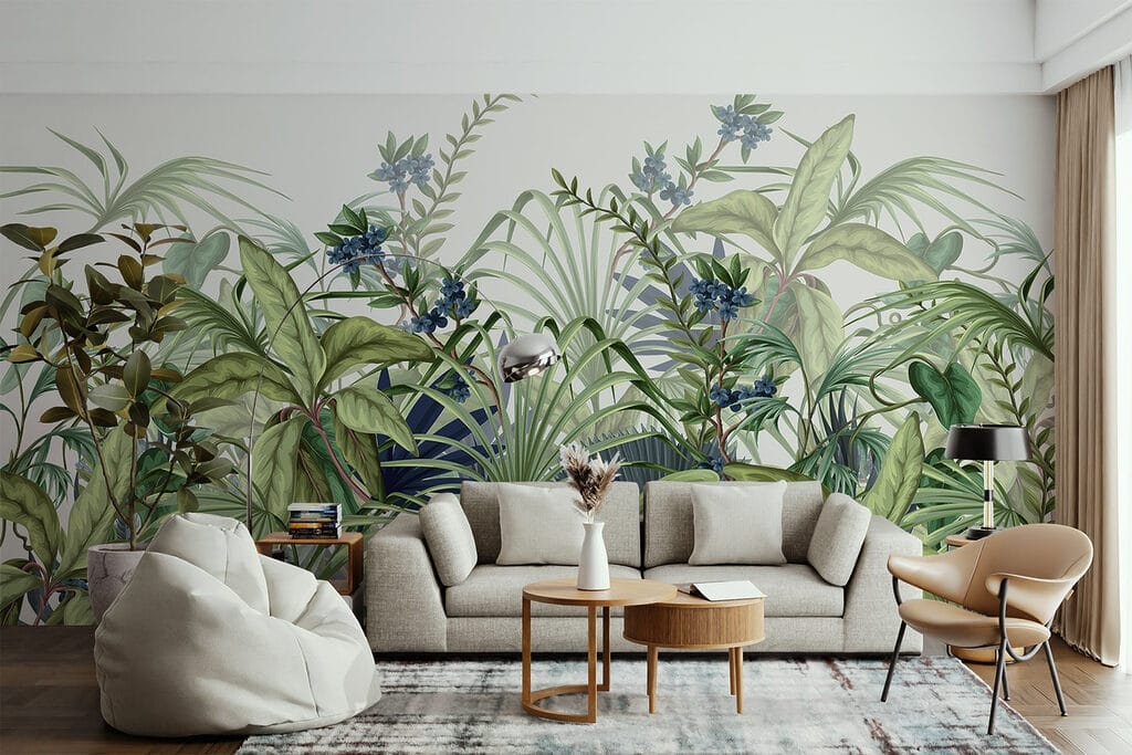Lush greenery in vibrant display Lush greenery in vibrant display