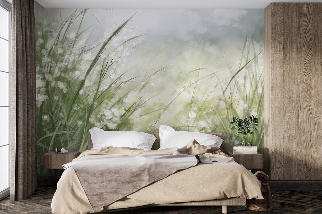 Painting of a field of grass