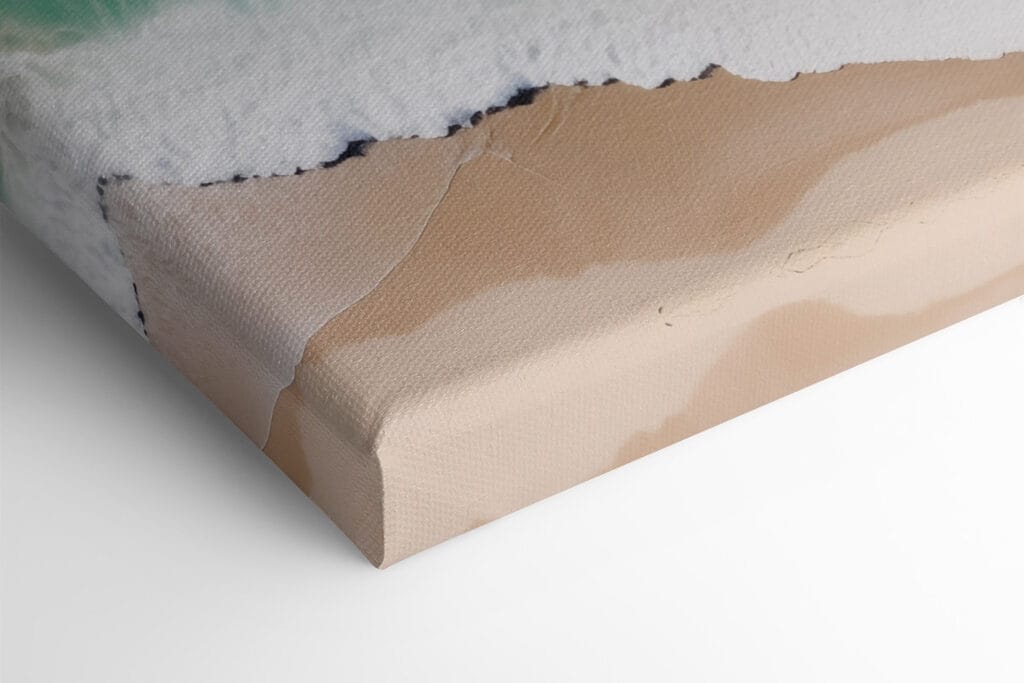 Waves crashing on a beach