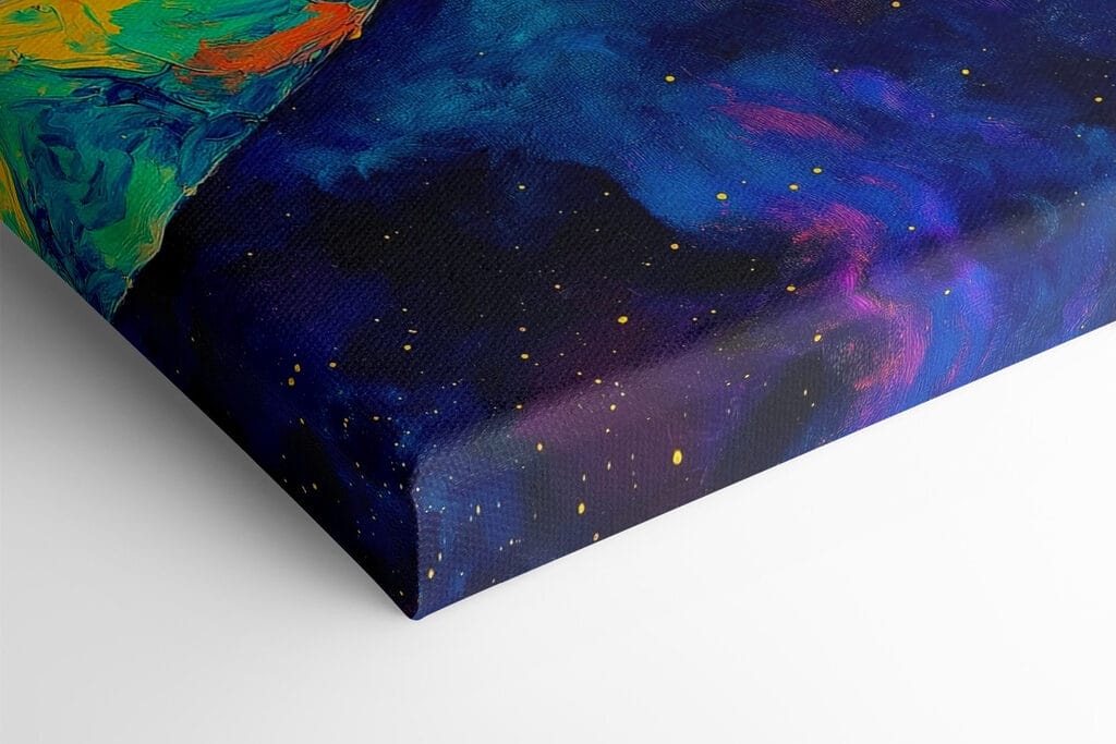 Painting of two hands touching each other Painting of two hands touching each other