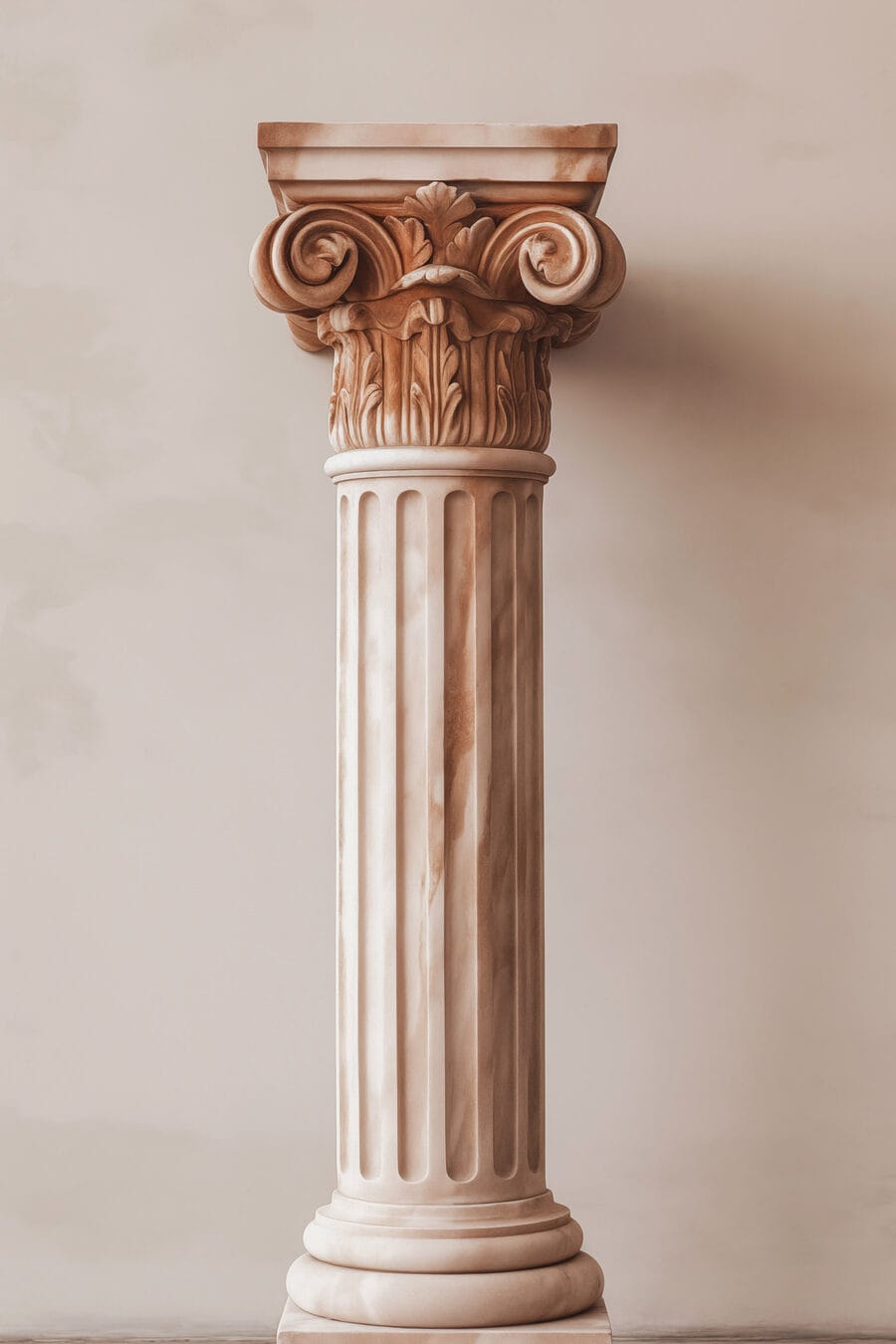 Stâlp cu o coloană decorativă Stâlp cu o coloană decorativă