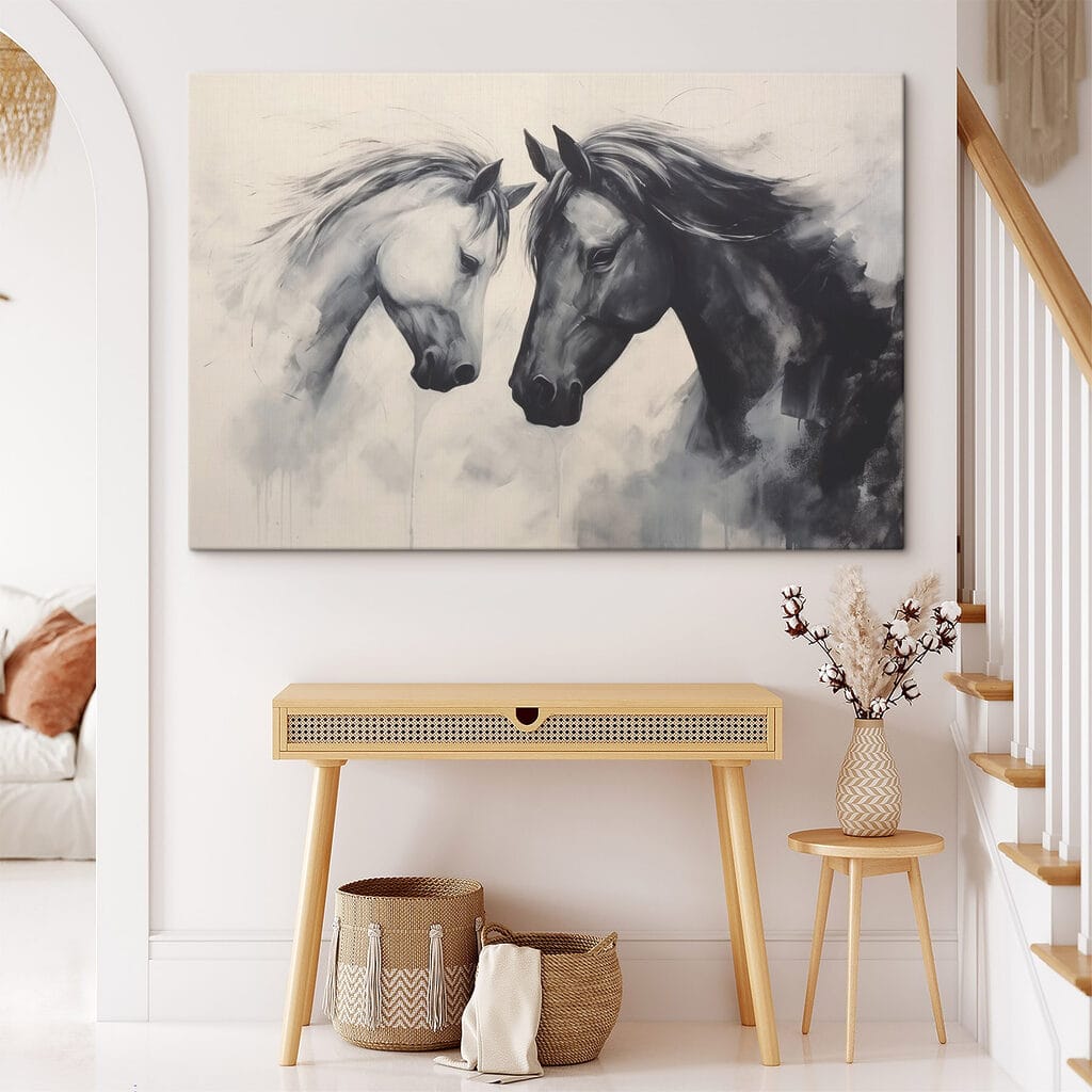 Painting of two horses