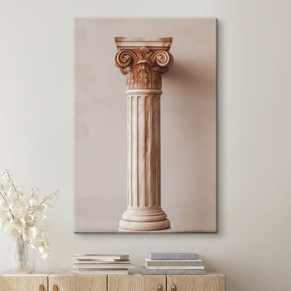 Stâlp cu o coloană decorativă Stâlp cu o coloană decorativă
