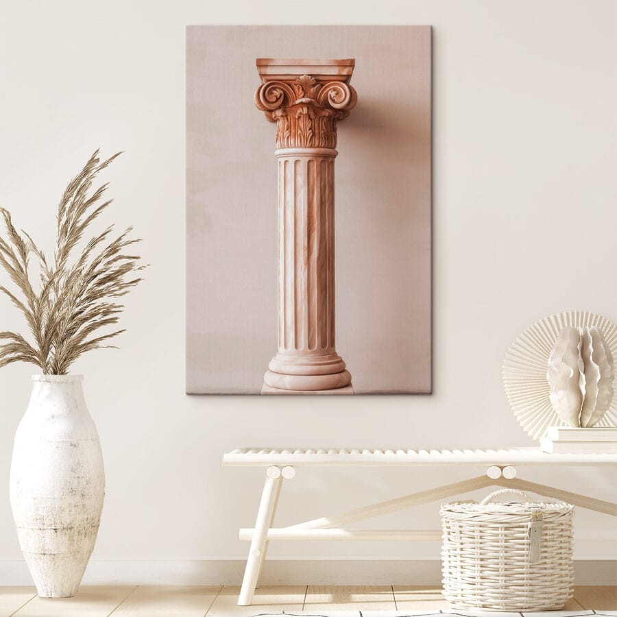 Stâlp cu o coloană decorativă Stâlp cu o coloană decorativă