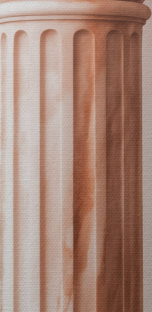 Stâlp cu o coloană decorativă Stâlp cu o coloană decorativă