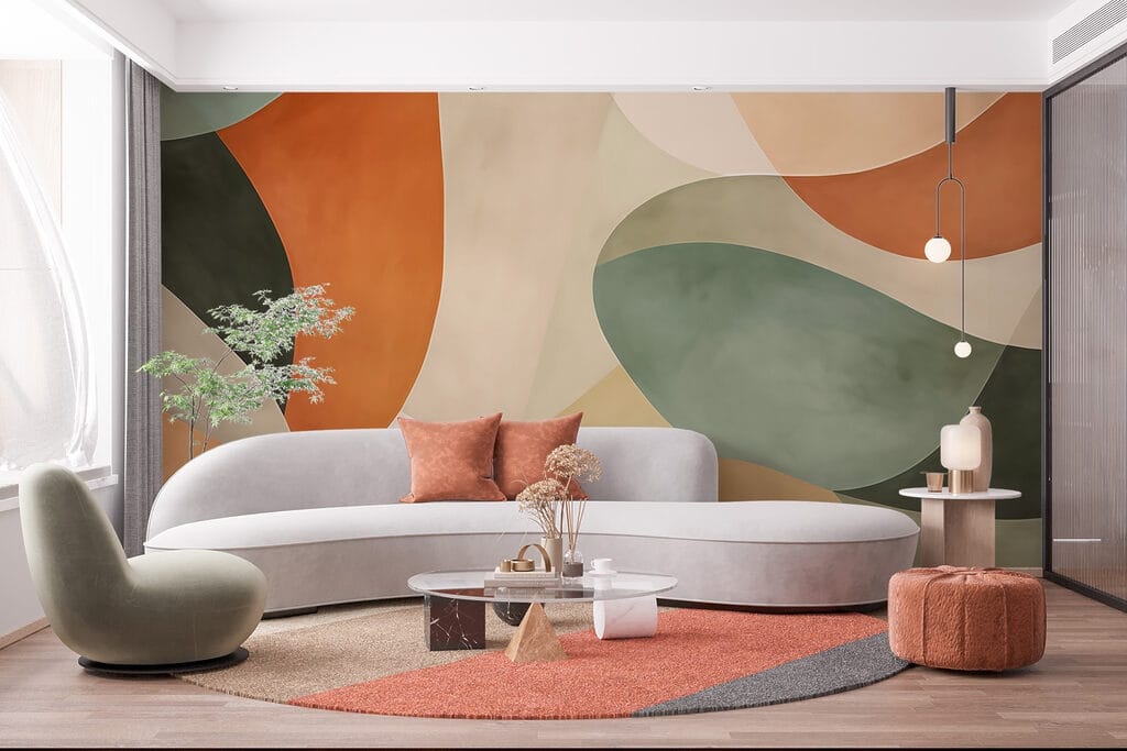 Abstract composition in soothing colors Abstract composition in soothing colors