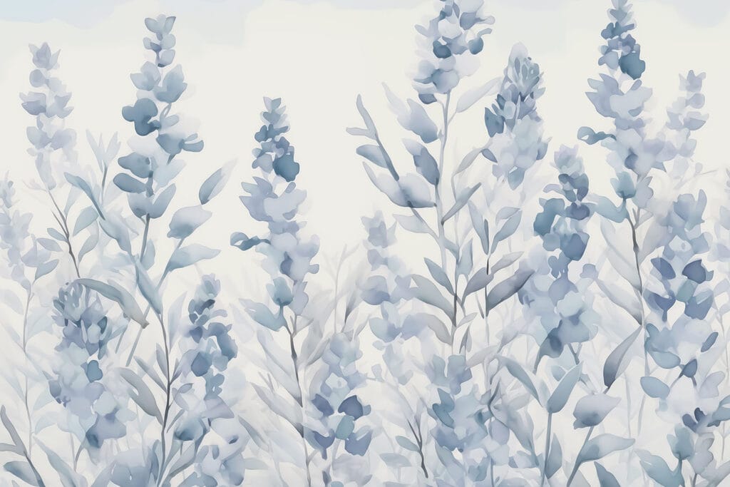 Painting of flowers and leaves Painting of flowers and leaves