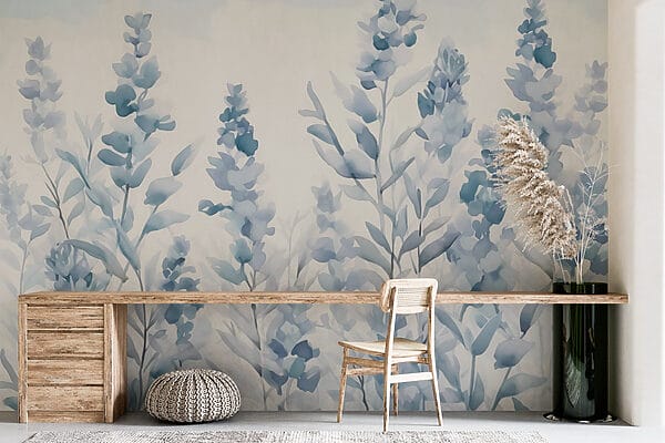 Painting of flowers and leaves Painting of flowers and leaves