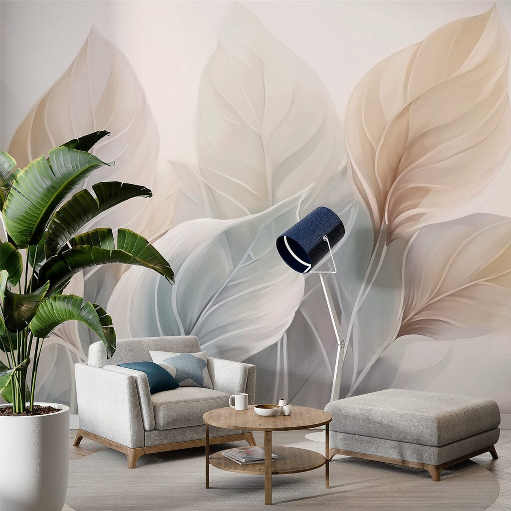 Delicate leaves in soft hues Delicate leaves in soft hues