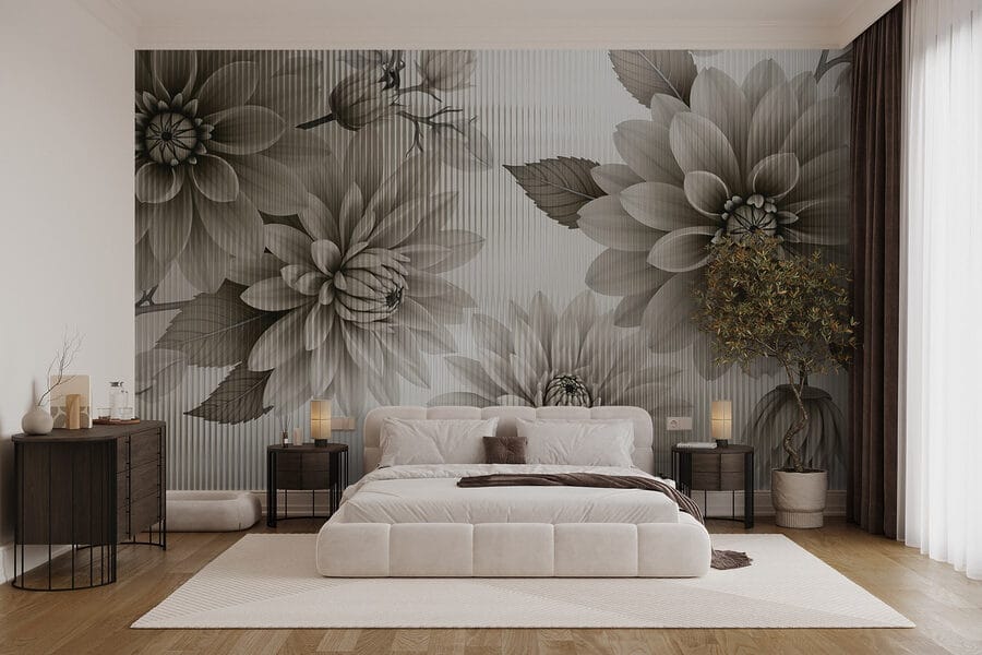 Design floral elegant în tonuri stinse