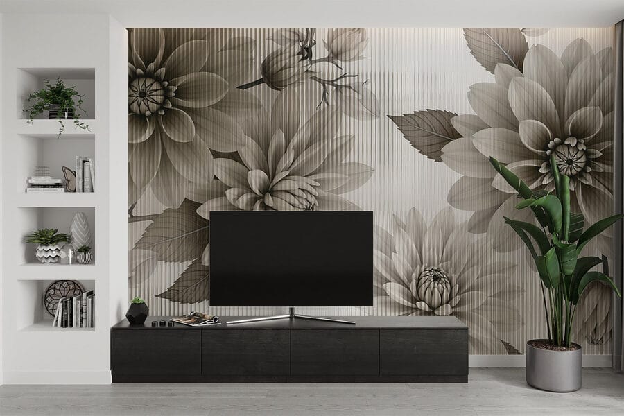 Design floral elegant în tonuri stinse