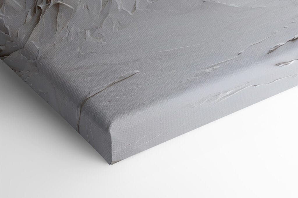 White mountain with snow