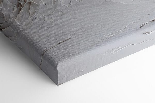 White mountain with snow