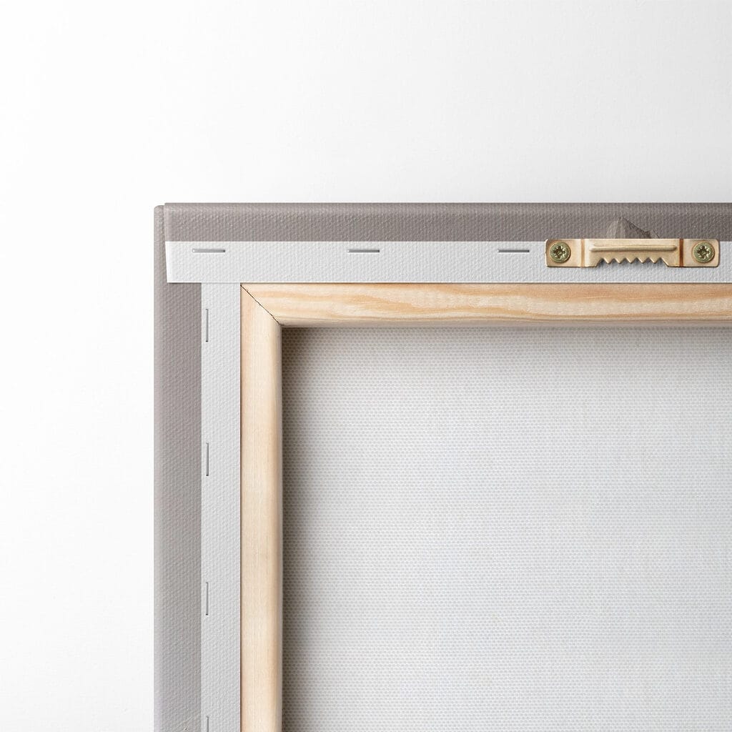 White mountain with snow