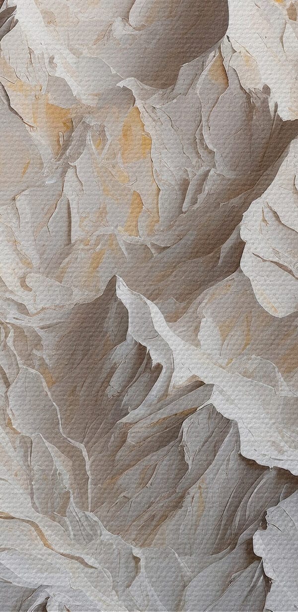 White mountain with snow