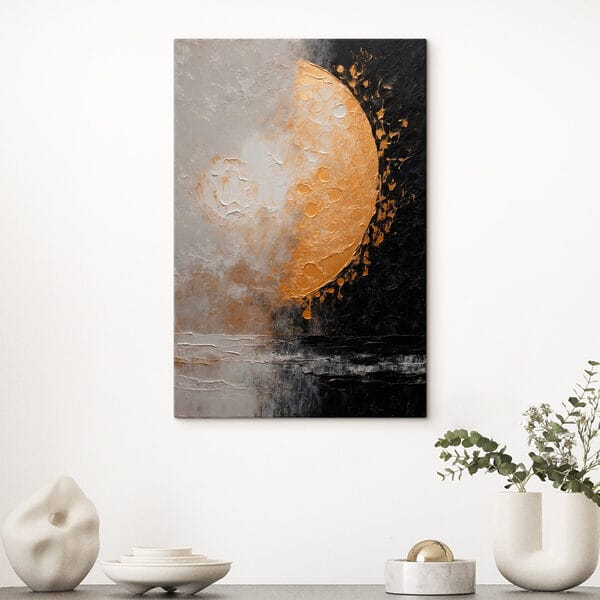 Pictura de o lună și apă Pictura de o lună și apă