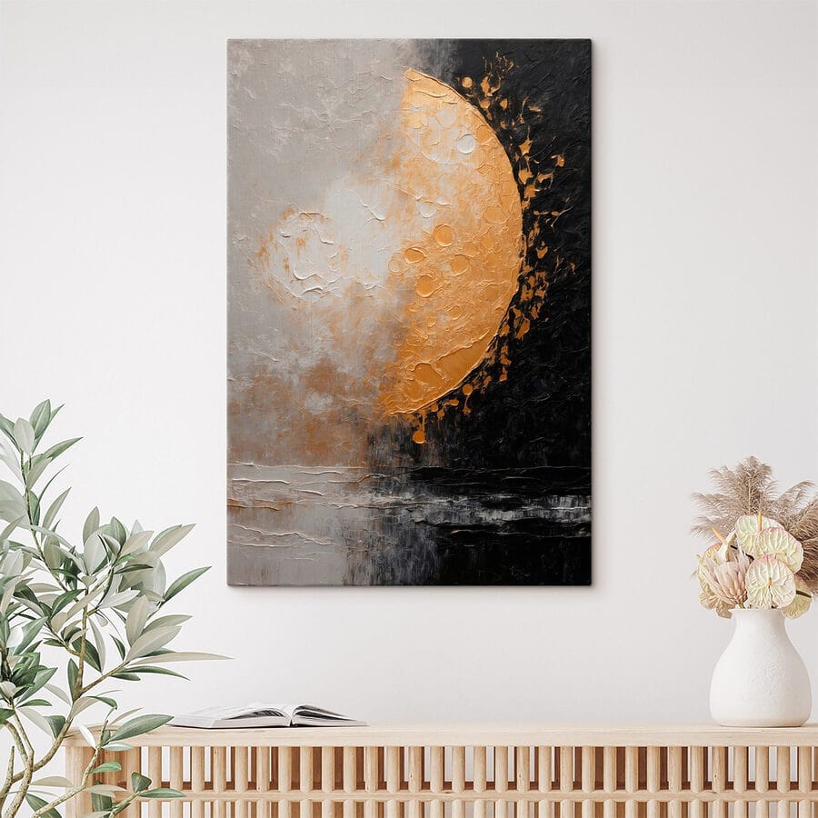Pictura de o lună și apă Pictura de o lună și apă