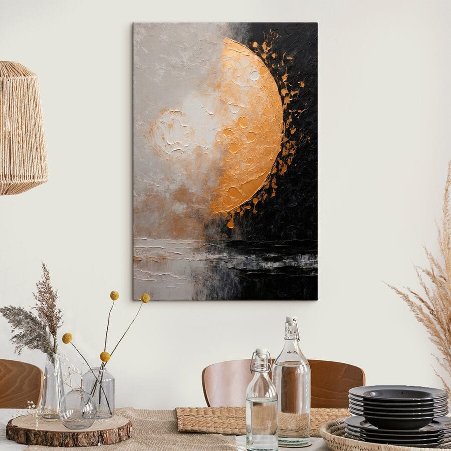 Pictura de o lună și apă Pictura de o lună și apă