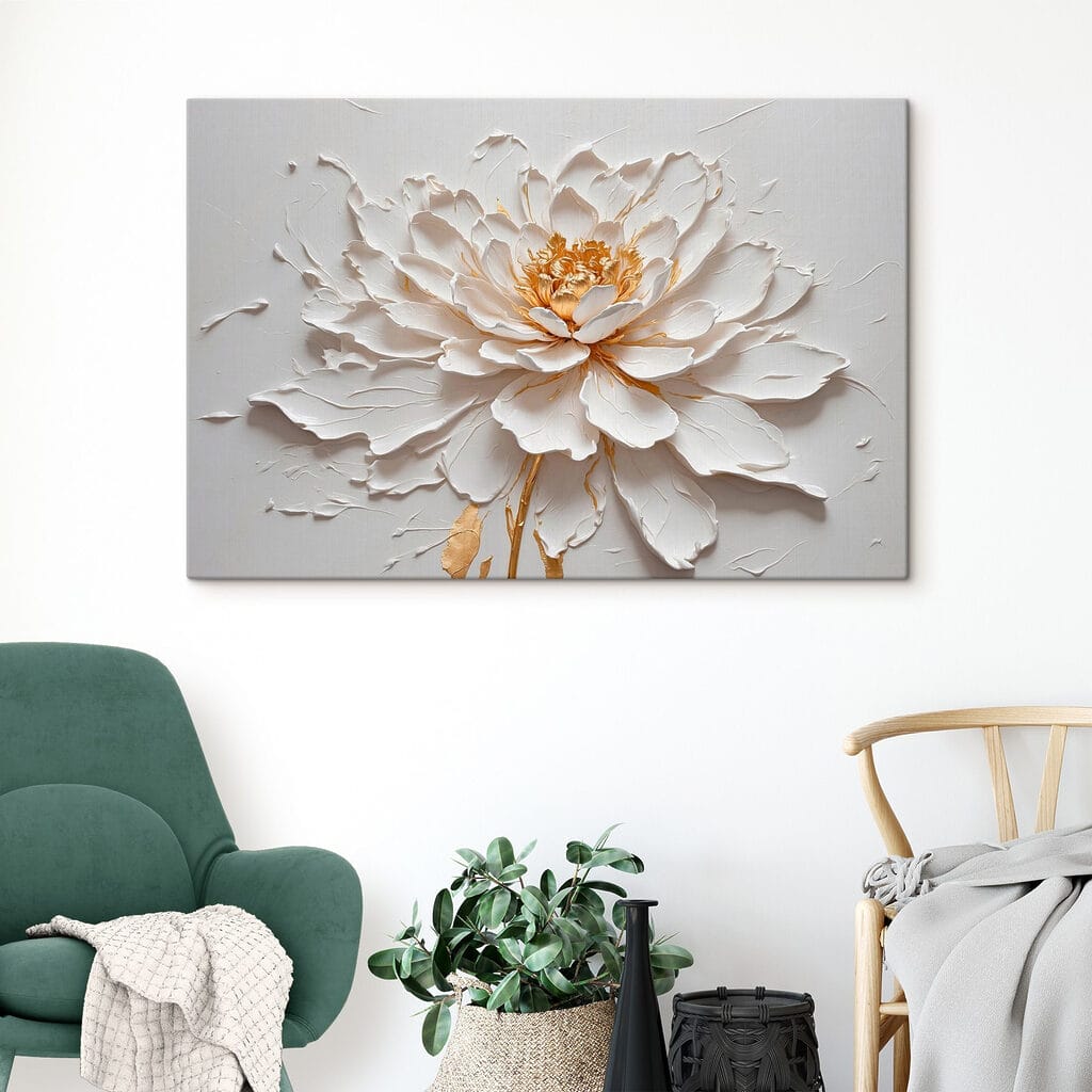 Elegant flower in soft textures