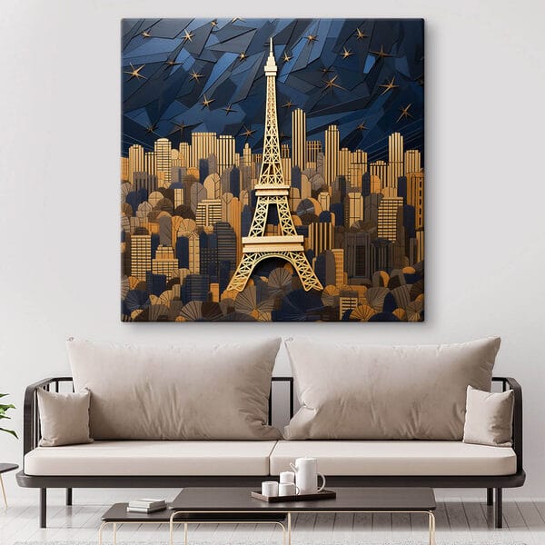 Turnul Eiffel în mijlocul unui peisaj urban Turnul Eiffel în mijlocul unui peisaj urban