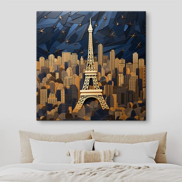 Turnul Eiffel în mijlocul unui peisaj urban Turnul Eiffel în mijlocul unui peisaj urban