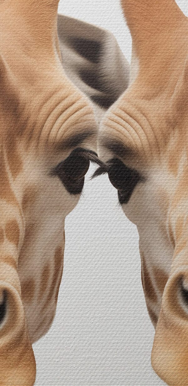 Două girafe se uită la cameră Două girafe se uită la cameră