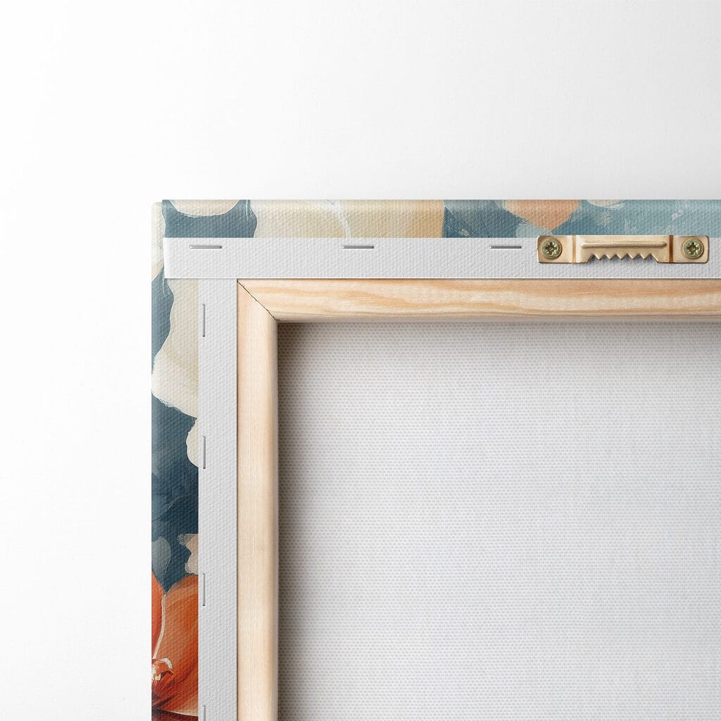 Butterflies and flowers on a blue background