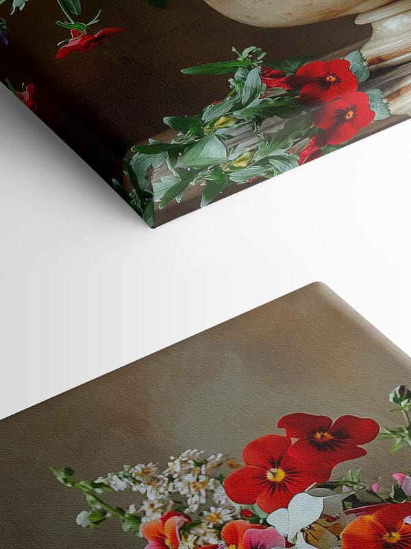 Vază cu flori colorate Vază cu flori colorate