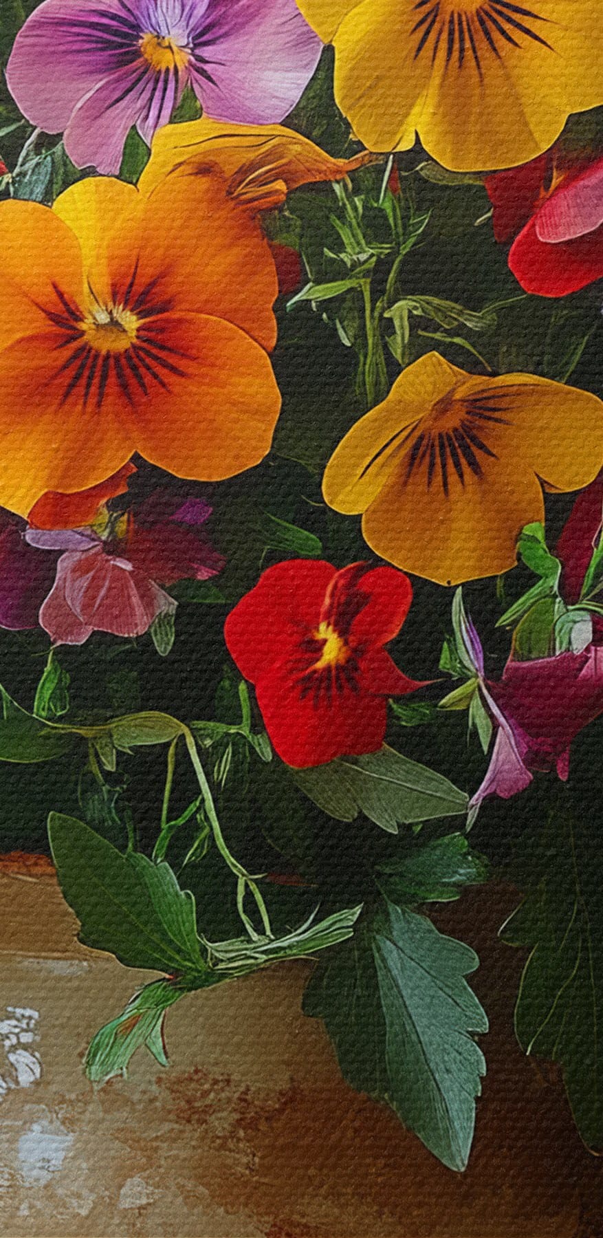 Vază cu flori colorate