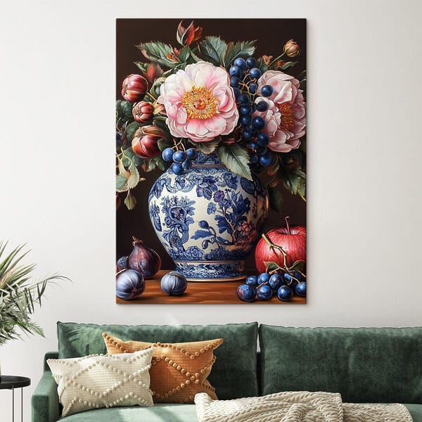 Pictura de flori într-o vază Pictura de flori într-o vază