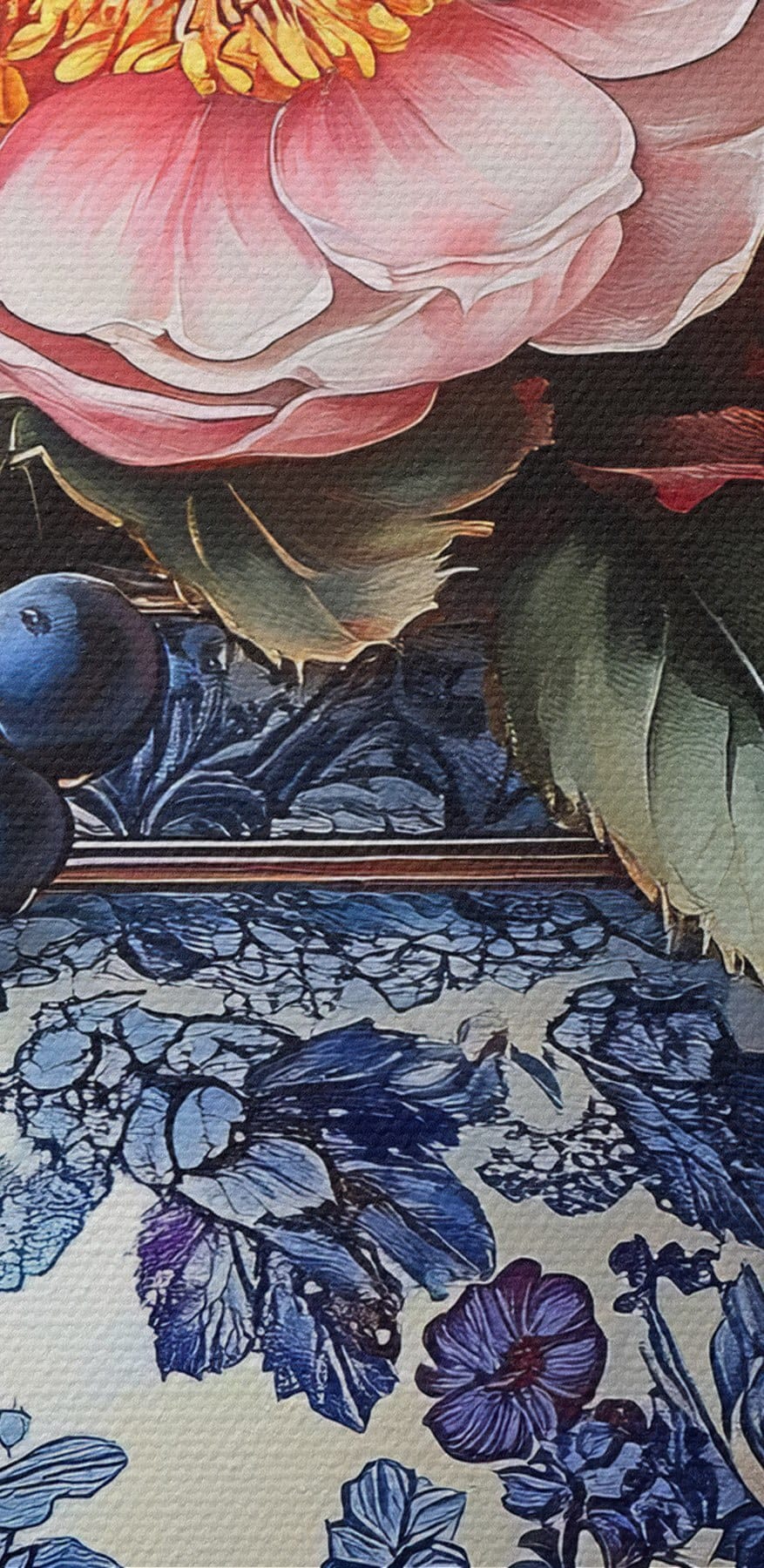 Pictura de flori într-o vază