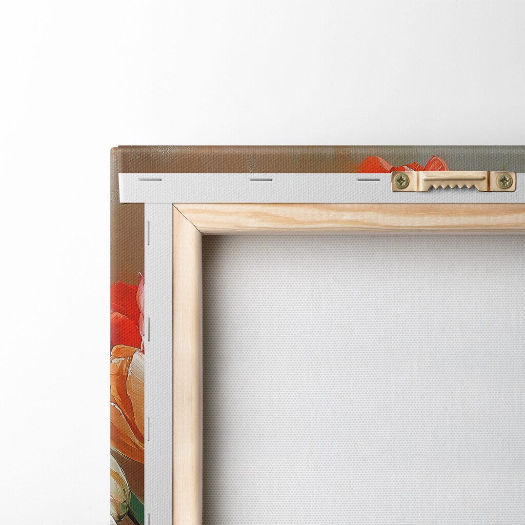 Painting of flowers in a vase Painting of flowers in a vase