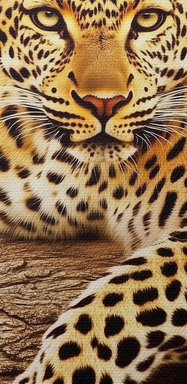 Leopard întins pe o creangă de copac Leopard întins pe o creangă de copac