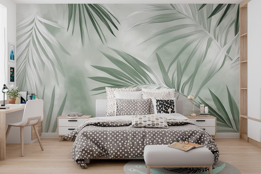 Lush green leaves in soft light Lush green leaves in soft light