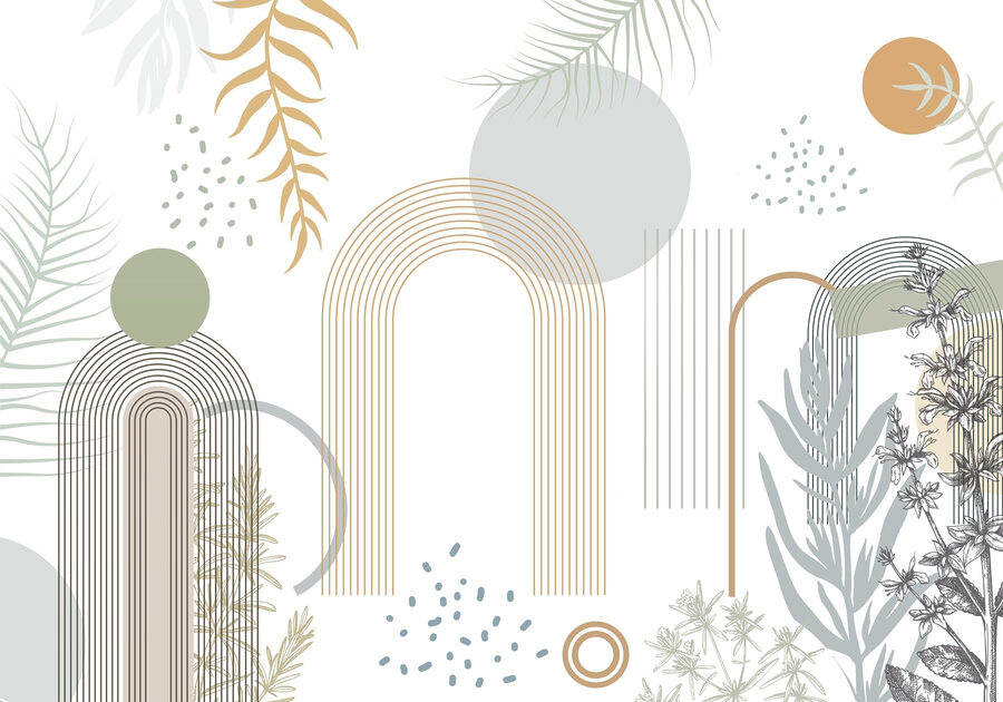 Design grafic de plante și frunze