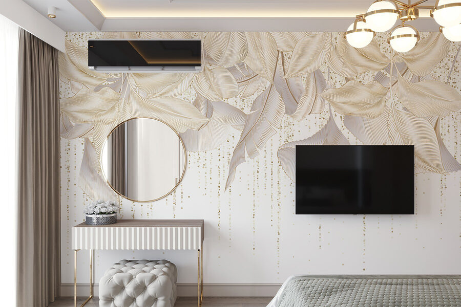 Frunze delicate cu texturi subtile