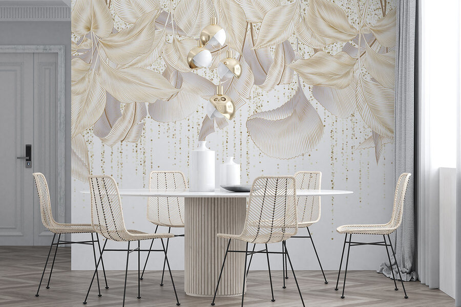 Frunze delicate cu texturi subtile