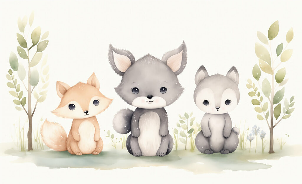 Grup de animale așezate pe iarbă Grup de animale așezate pe iarbă